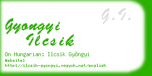gyongyi ilcsik business card