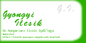 gyongyi ilcsik business card